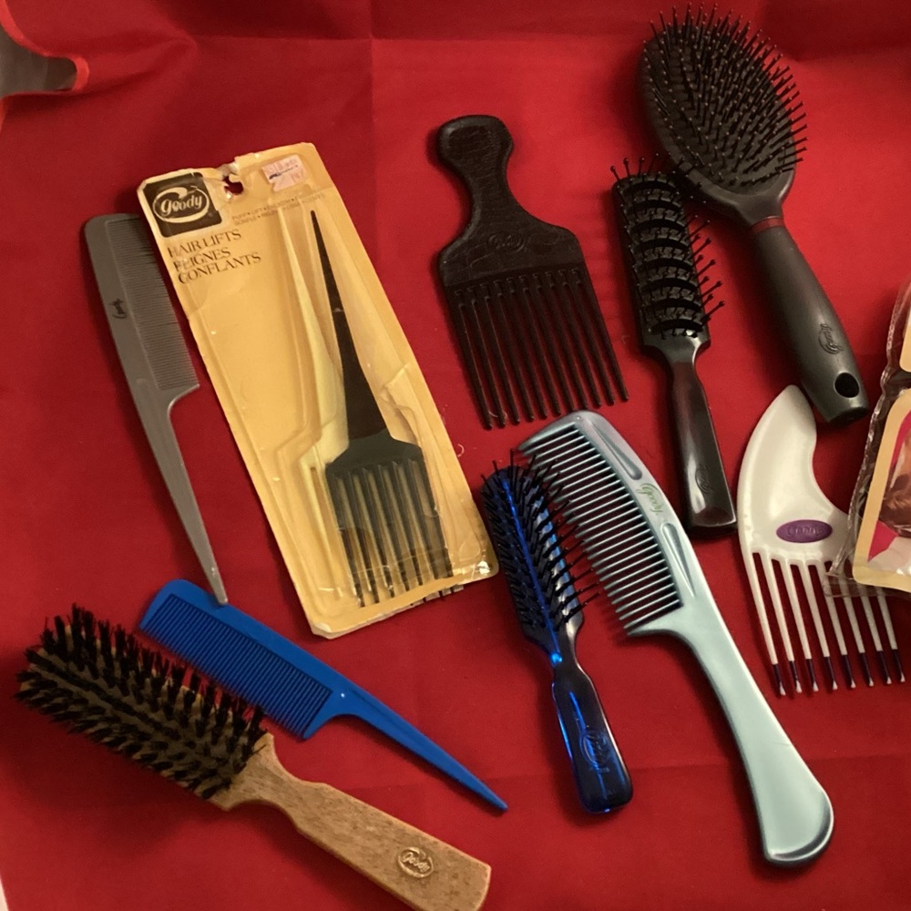 Goody hair combs brushes picks lot vintage to now